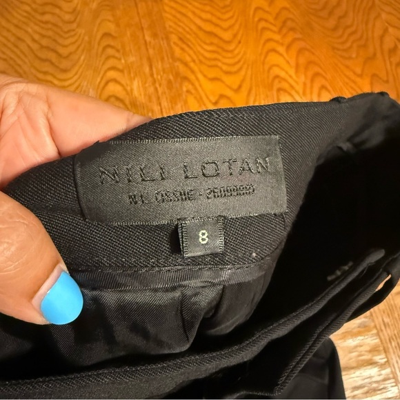 Nili Lotan French Military Wool Blend Cropped Jogger Pants in Black Sz 8 Chic - Picture 8 of 16